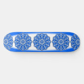 Skateboard Mandala en bleu (Horz)