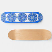 Skateboard Mandala en bleu (Horz)