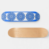 Skateboard Mandala en bleu (Horz)