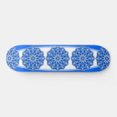 Skateboard Mandala en bleu (Horz)