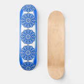 Skateboard Mandala en bleu (Recto)