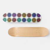 Skateboard Mandala en différentes couleurs (Horz)