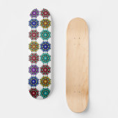 Skateboard Mandala en différentes couleurs (Recto)