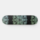Skateboard Mandala Exotic Tribal Green Gradient (Horz)