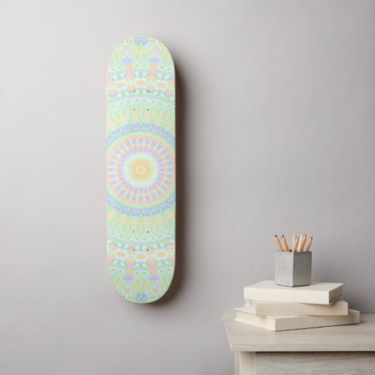 Skateboard Mandala Hippie Coloré Groovy  (Art mural)