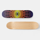 Skateboard Mandala Looking Glass ( Arc-en-ciel ) (Horz)