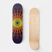 Skateboard Mandala Looking Glass ( Arc-en-ciel ) (Recto)