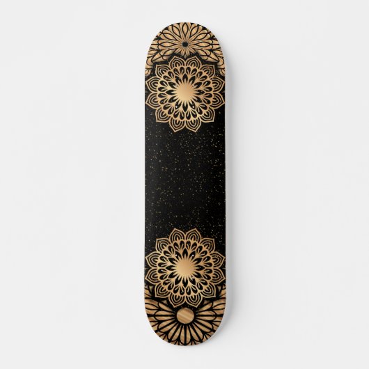 Skateboard Mandala Motif et devis tendance (Devant)