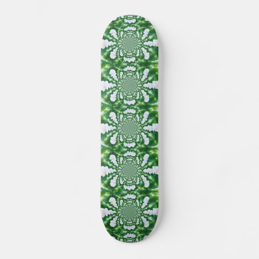 Skateboard Mandala Orchidée blanche (Recto)