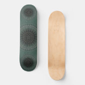 Skateboard Mandala Turquoise foncé (Recto)