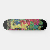 Skateboard Mandalas sobre rostro de mujer joven (Horz)
