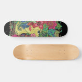 Skateboard Mandalas sobre rostro de mujer joven (Horz)