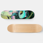Skateboard Mange a Cartoon Dragon Modifier votre nom (Horz)