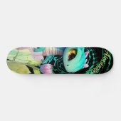 Skateboard Mange a Cartoon Dragon Modifier votre nom (Horz)