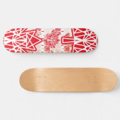 SKATEBOARD MAPLE MADE WITH TRIANGLES CANADA FLAG BY MASANSER (Horz)