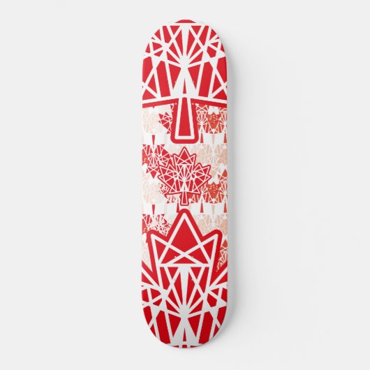 SKATEBOARD MAPLE MADE WITH TRIANGLES CANADA FLAG BY MASANSER (Recto)