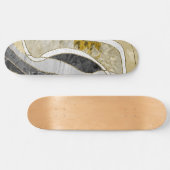 Skateboard Marble Agate Gold Glam 7 (Horz)