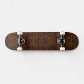 Skateboard Marbre abstrait coloré mignon (Horz)