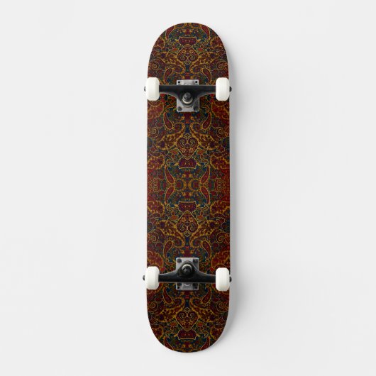 Skateboard Marbre abstrait coloré mignon (Recto)