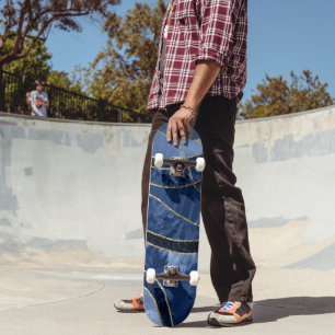 Skateboard Marbre Agate Gold Glam 10 - paysage