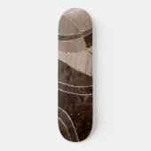 Skateboard Marbre Agate Or Glam 4 - paysage (Recto)
