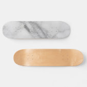 Skateboard Marbre Blanc (Horz)