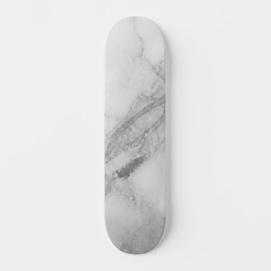 Skateboard Marbre Blanc (Recto)