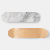 Skateboard Marbre Blanc (Horz)