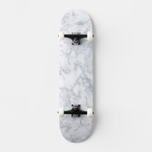 Skateboard Marbre blanc (Recto)