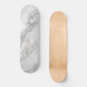 Skateboard Marbre Blanc (Recto)