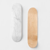 Skateboard Marbre Blanc Moderne (Recto)