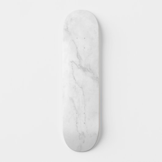Skateboard Marbre Blanc Moderne (Recto)