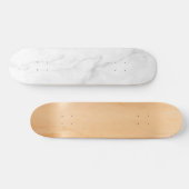 Skateboard Marbre Blanc Moderne (Horz)