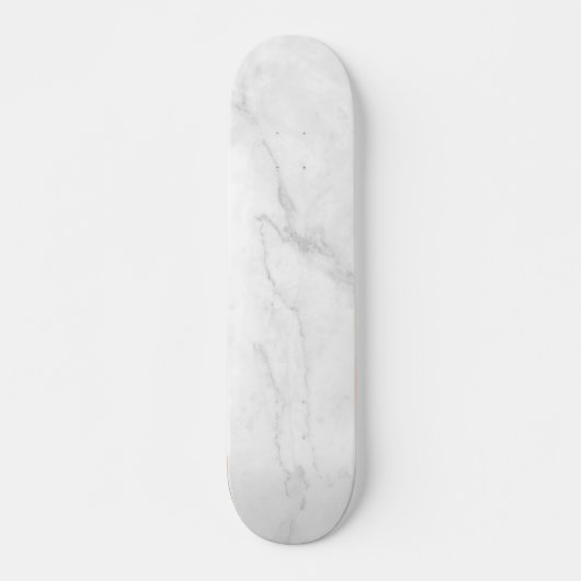 Skateboard Marbre Blanc Moderne (Devant)