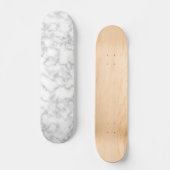 Skateboard Marbre Motif gris blanc marbré Pierre Arrière - pl (Recto)