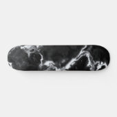 Skateboard Marbre noir classique gris blanc personnaliser do- (Horz)