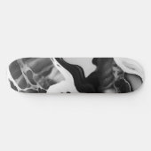 Skateboard Marbre noir et blanc tendance (Horz)
