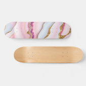 Skateboard Marbre rose clair Agate Collection tendance (Horz)