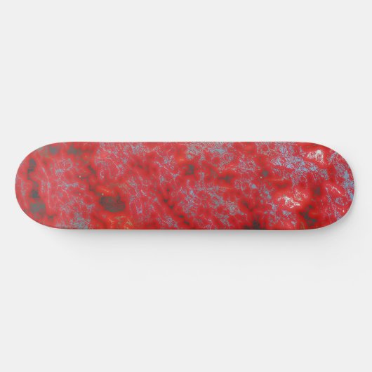 Skateboard Marbre rouge Faux (Horz)