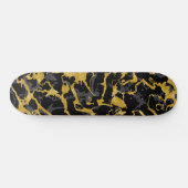 Skateboard Marbre sauvage 8 - Noir et Or, Gris (Horz)