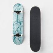Skateboard Marbre turquoise foncé (Recto)