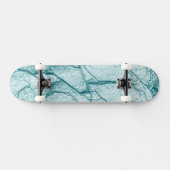 Skateboard Marbre turquoise foncé (Horz)