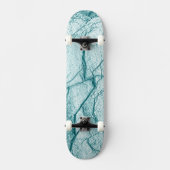 Skateboard Marbre turquoise foncé (Recto)