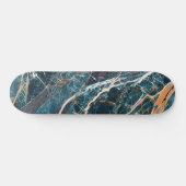 Skateboard marbre vert, marbre doré (marbre art. 1) (Horz)