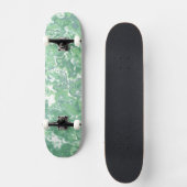 Skateboard Marbre vert monochrome (Recto)
