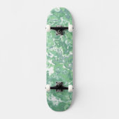 Skateboard Marbre vert monochrome (Recto)