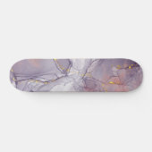 Skateboard Marbre violet et or (Horz)