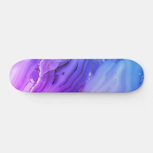Skateboard Marbre violet exotique (Horz)