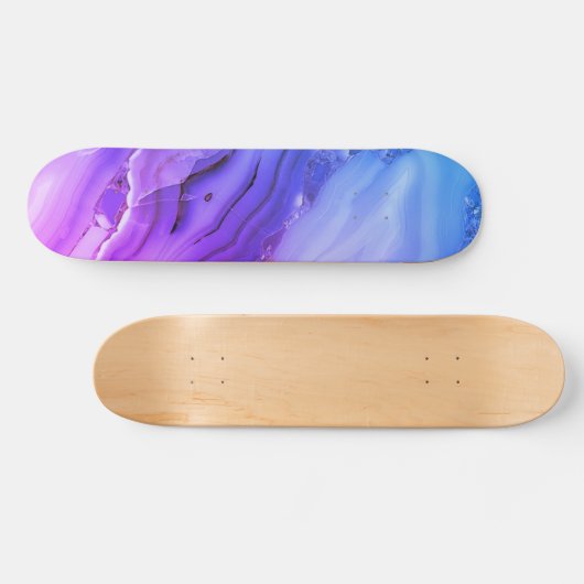 Skateboard Marbre violet exotique (Horz)
