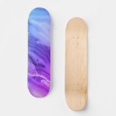 Skateboard Marbre violet exotique (Recto)